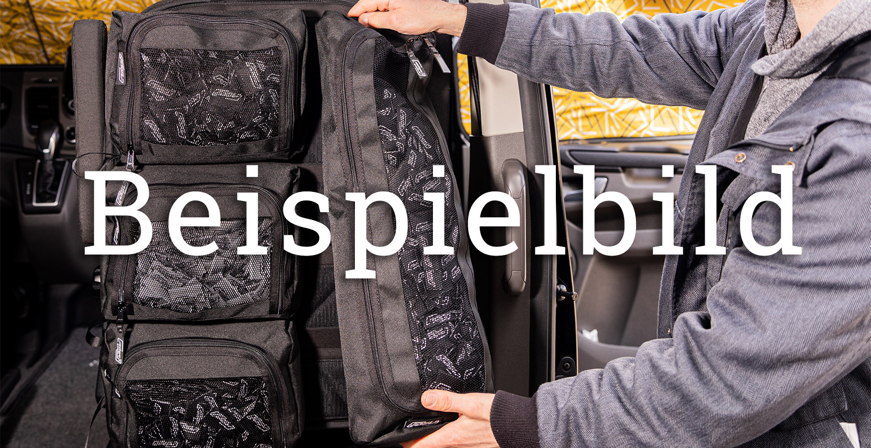 MULTIBOARD Klett-Sitztaschensystem VW T5 (2015-2019) Beispielbild
