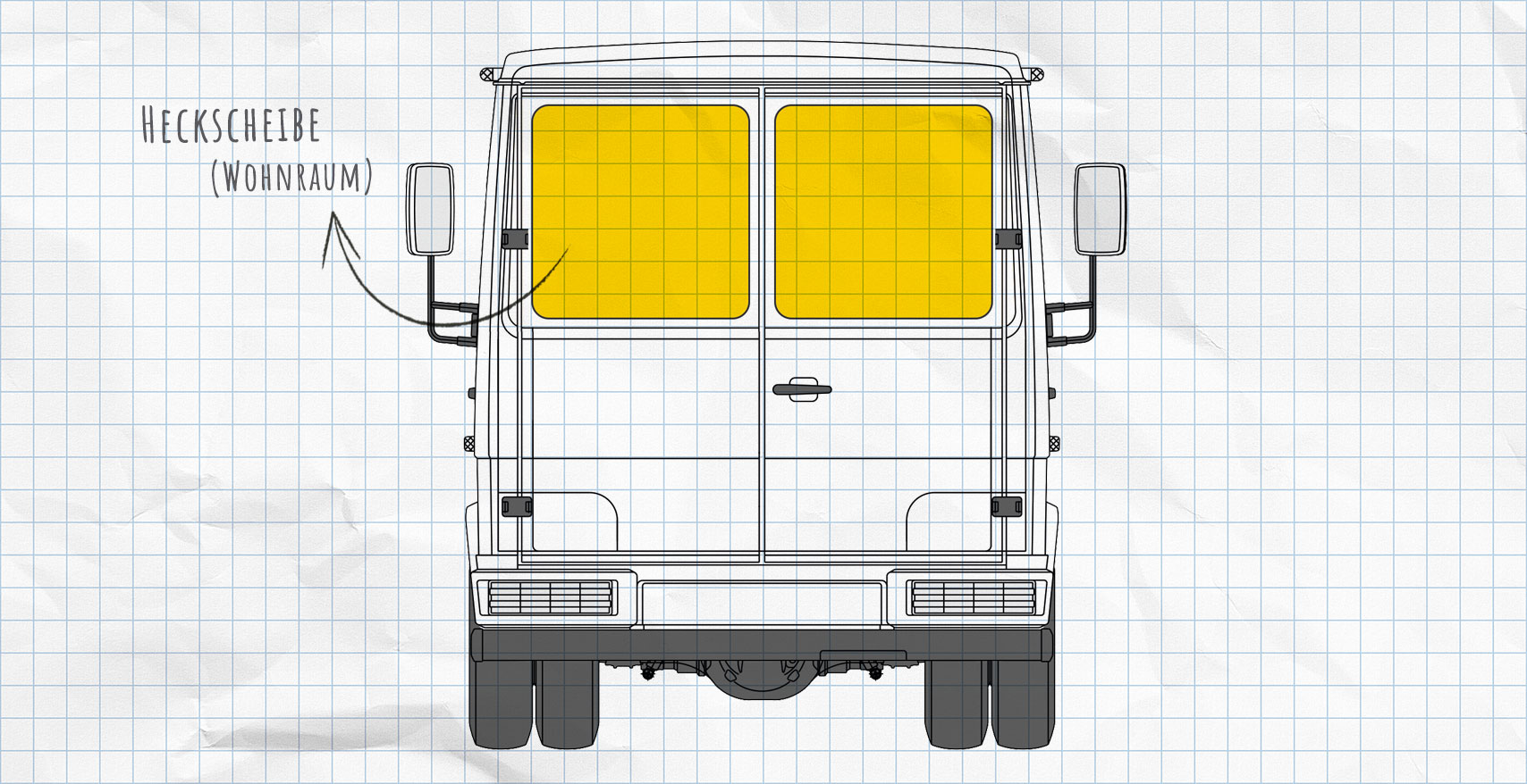 Mercedes-Benz Vario Thermomatten Heckscheibe