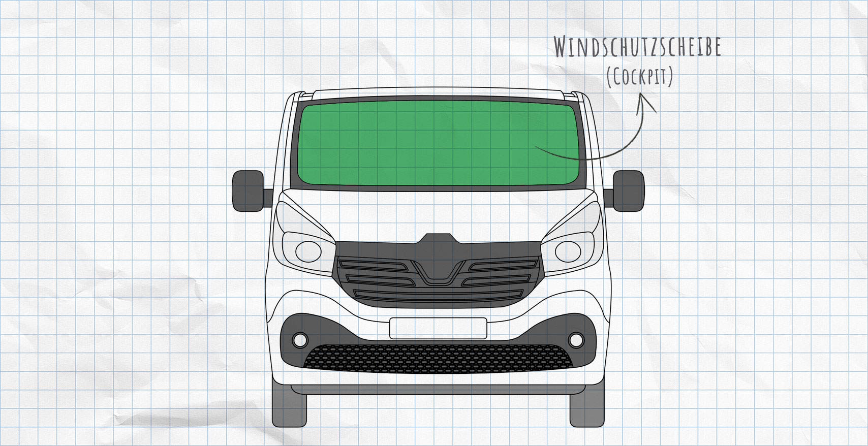 Renault Trafic und Opel Vivaro Thermomatten Seitenscheiben