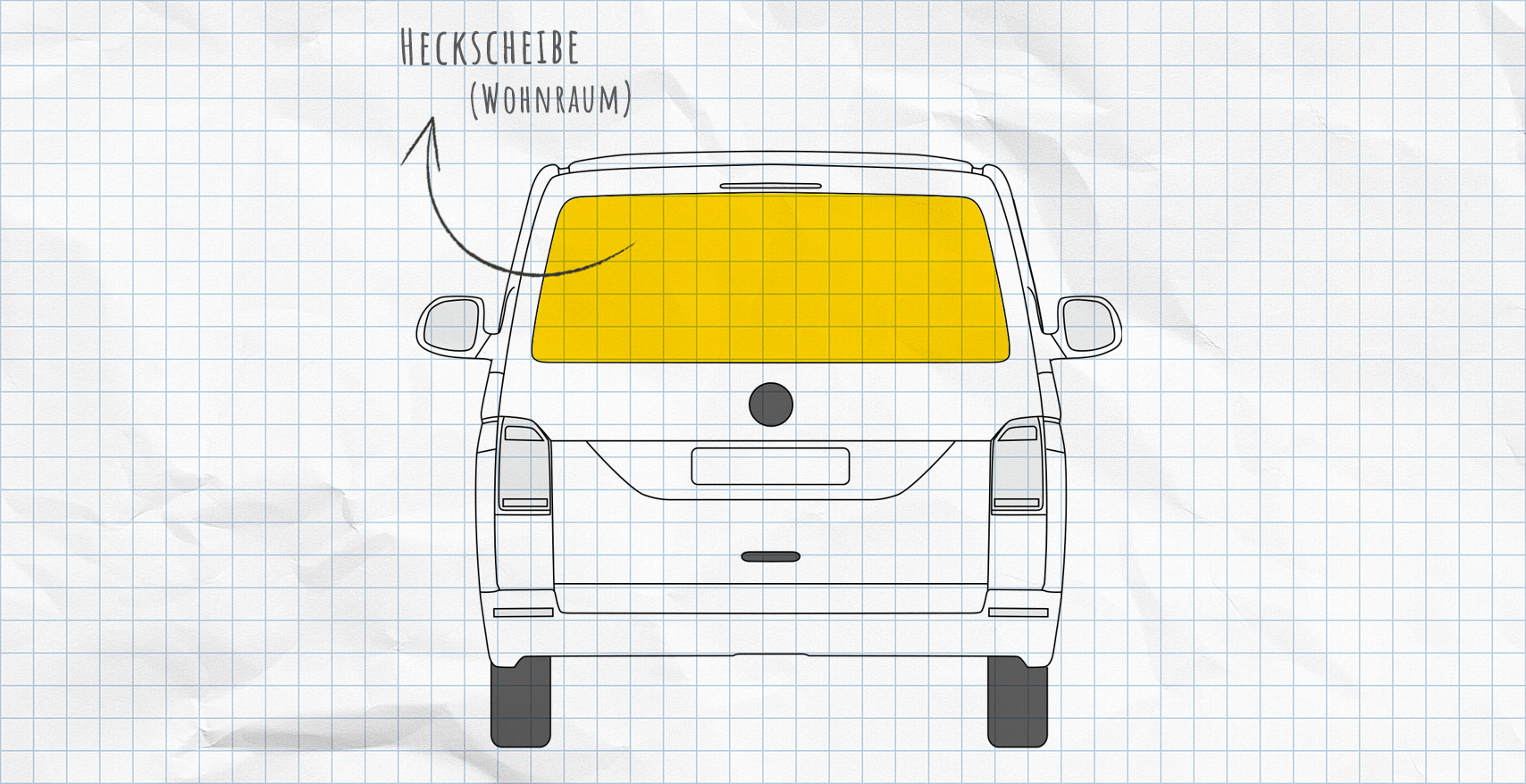 VW T6 Thermomatten Heckscheibe