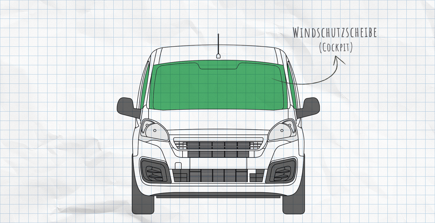 Citroën Berlingo 2 (2008-2018) Thermomatten Frontscheibe