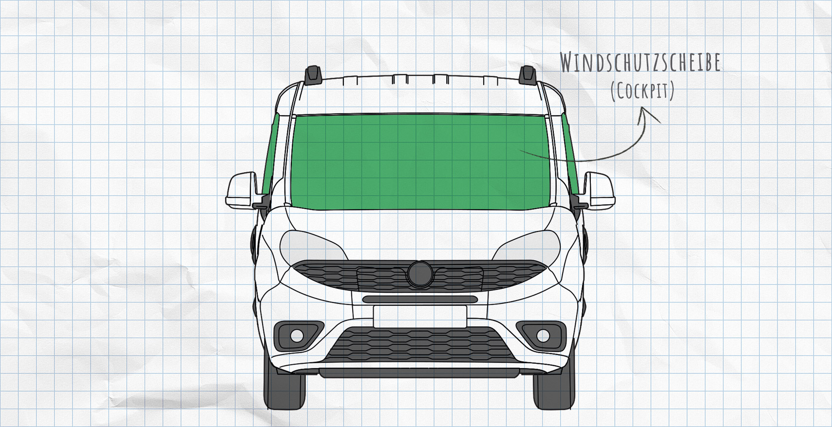 Fiat Doblo 2 Thermomatten Frontscheibe