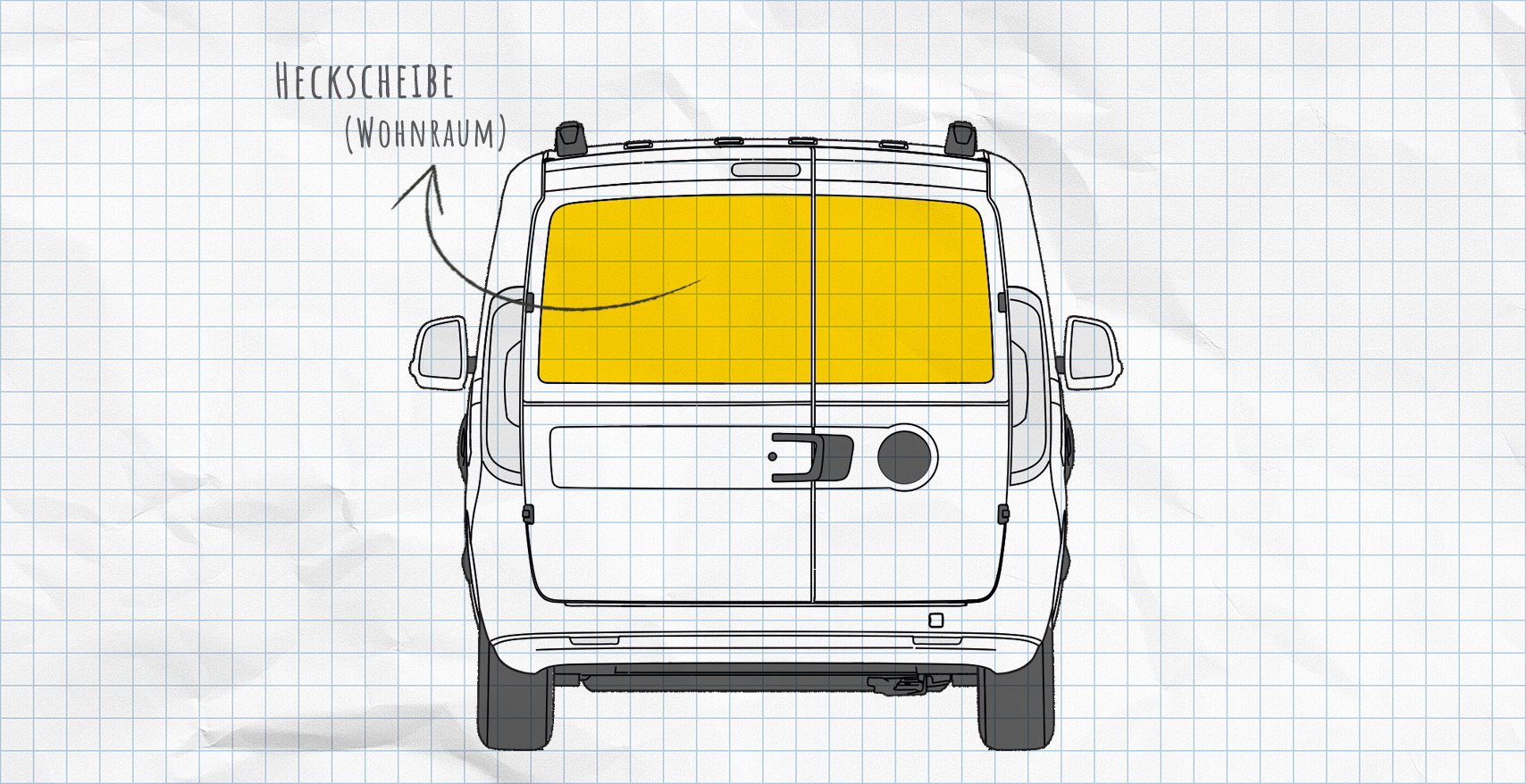 Fiat Doblo 2 Thermomatten Heckscheibe