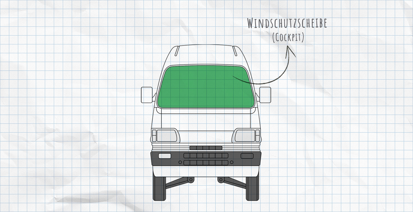 Daihatsu Hijet Thermomatten Frontscheibe