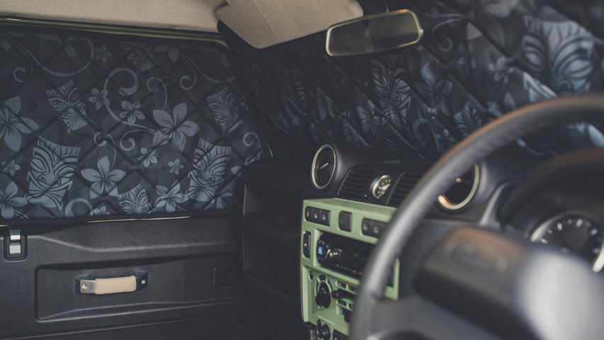 Magnet-Verdunklungen Land Rover Defender Innenraum
