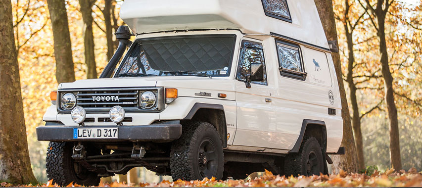 Magnet-Verdunklungen Toyota Land Cruiser Außenansicht