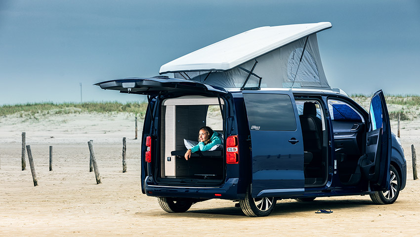Project Camper Isomatten Citroen Jumpy, Pössl Campster Wohnraum